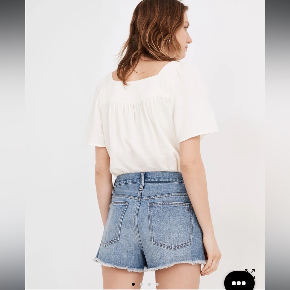 Madewell Relaxed Denim Shorts in Homecrest Wash: Ripped Edition 26 10 - Picture 3 of 6